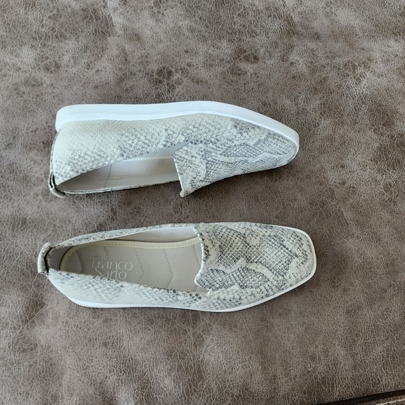 Franco Sarto Boston Womens Faux Leather Square Toe Loafers - Picture 2 of 6